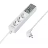 Sygonix SY-4675078 stekkerdoos met digitale timer, 3 Schuko-stopcontacten, 1,5 m kabel, wit