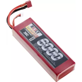 Reely LiPo accupack 7,4 V 6000 mAh 2S 30C hardcase T-plug RE-7855155