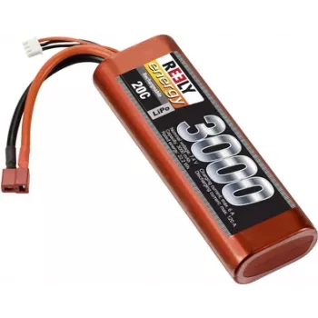 Reely LiPo-accu 7,4V 3000mAh 2S 20C stick hardcase T-plug (RE-7863792)