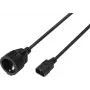 Sygonix SY-7154200 stroomverlengkabel IEC C14 naar C13 0,30 m zwart