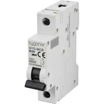 Sygonix SY-6440882 SYG-MCB 1P/B20/6KA installatieautomaat 1-polig 20 A 240 V AC