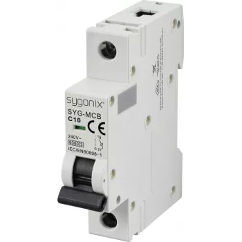 Sygonix SY-6440888 SYG-MCB 1P C10 6kA installatieautomaat 10 A 240 V/AC