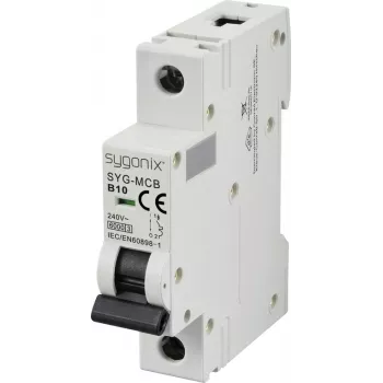 Sygonix SY-6440876 SYG-MCB 1P/B10/6KA miniatuur installatieautomaat 1-polig 10 A 240 V AC