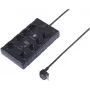 Sygonix SY-4751202 8-voudige overspanningsbeveiliging stekkerdoos zwart 1,5m