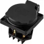 Sygonix SY-6746374 Schuko-stopcontact IP44 zwart