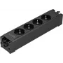 Sygonix SY-6872232 4-voudig stopcontactmodule zonder schakelaar, zwart