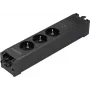 Sygonix SY-6872236 3-voudig inbouw stopcontactmodule zonder schakelaar, zwart