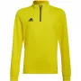 adidas Entrada 22 trainingsjack kinderen sweatshirt geel HI2133 128cm