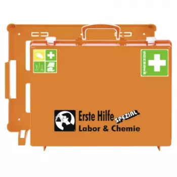 SÖHNGEN MT-CD industriële EHBO-koffer, oranje kunststof behuizing met kliksluiting, 400 x 150 mm 0360106