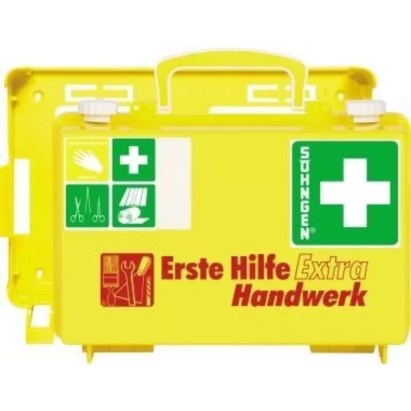 SÖHNGEN EHBO-koffer EXTRA HANDW DIN 13157 wandmontage ABS behuizing oranje O320125