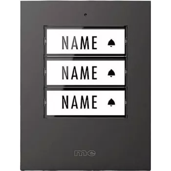 M-E Modern-Electronics 41307 verlichte draadloze deurbelzender met naamplaatje