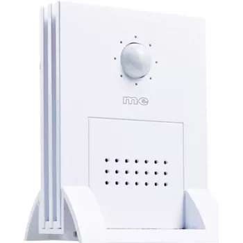 m-e modern-electronics DGF-300 witte bewegingsmelder-gong met PIR-sensor 41058