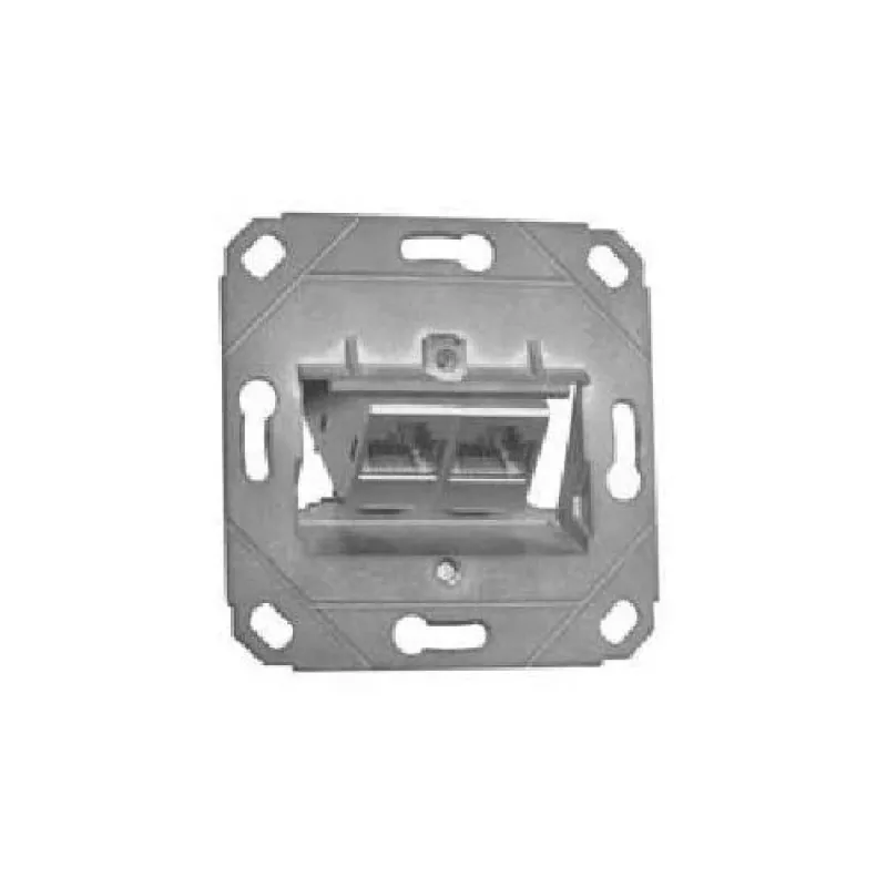 METZ CONNECT BTR E-DAT modul 8/8(8) UP0 inbouw-aansluitdoos, Cat.6, 2x RJ-45, afgeschermd, stofbescherming 1309121200-E-90