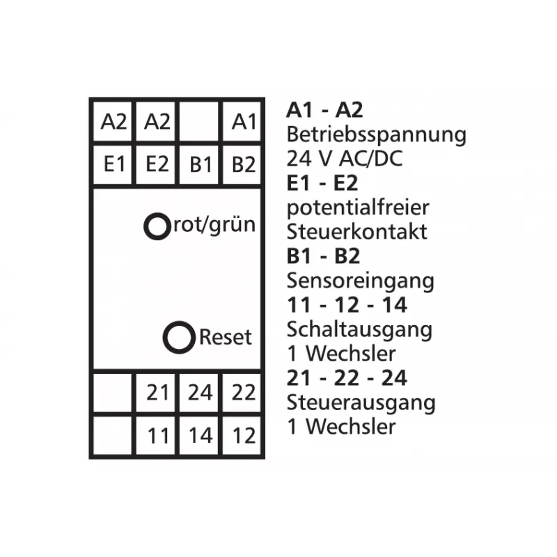 METZ CONNECT toerentalbewaker DRIW-E16 24V AC/DC 22,5mm 1101501322