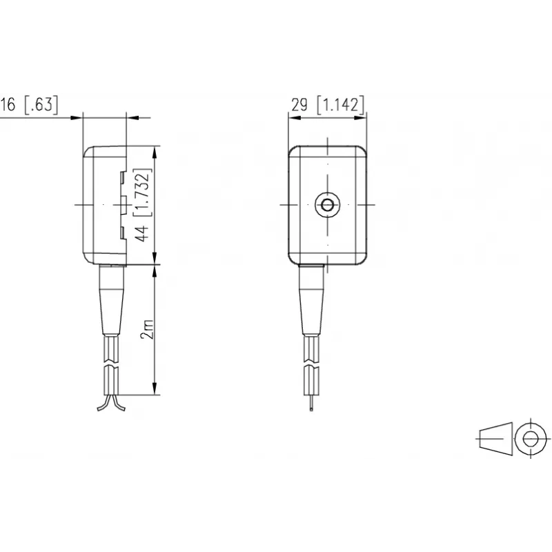 METZ CONNECT lekkagesensor LKS 1 (110329) - conductieve lekkagedetectie, 2m kabel, relaisschakelaar