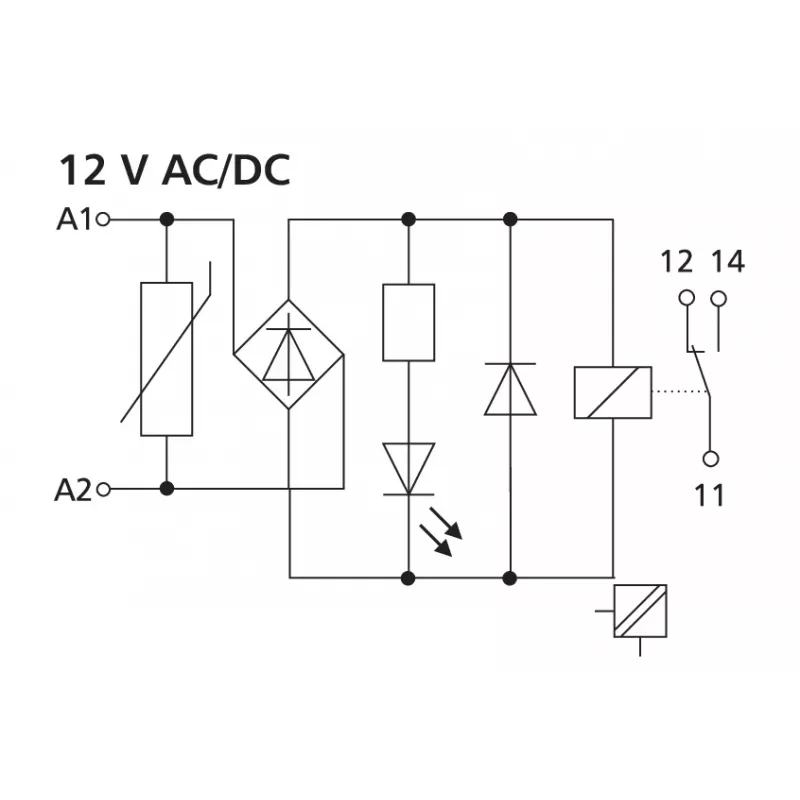METZ CONNECT KRA-M6/21 witte DIN-dinrailklem 2-polig 250V 8A 11061550