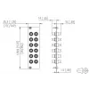 METZ BTR 15024A0112-E OpDAT REGpro 12xST SM/MM keramische frontplaat 3U/7HP