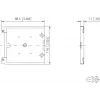 METZ BTR 130861-MSK-E glasvezel-lascassette-uitbreidingsset voor modulaire AP-behuizing