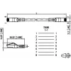 METZ BTR NETCOM 1308451500-E 1,5m Cat6a S/FTP (S-STP) zwarte netwerkkabel