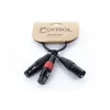 Cordial EY 0,3 MFF XLR Y-adapterkabel - 1x XLR plug naar 2x XLR bus, 0,3 m, zwart 14881