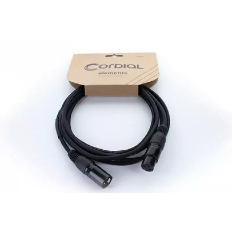 Cordial ED 5 FM XLR verbindingskabel 5m zwart 14902