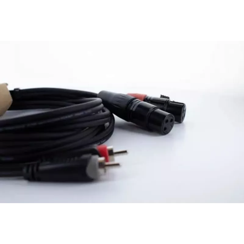 Cordial EU 3 FC XLR naar RCA audiokabel 3 m zwart 14853
