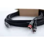 Cordial 14854 3,5mm jack naar 2x RCA audio Y-adapterkabel 1m zwart