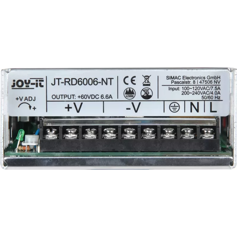 JOY-IT RD6006 NT - gesloten schakelvoeding 400W 60V 6,6A jt-rd6006-nt