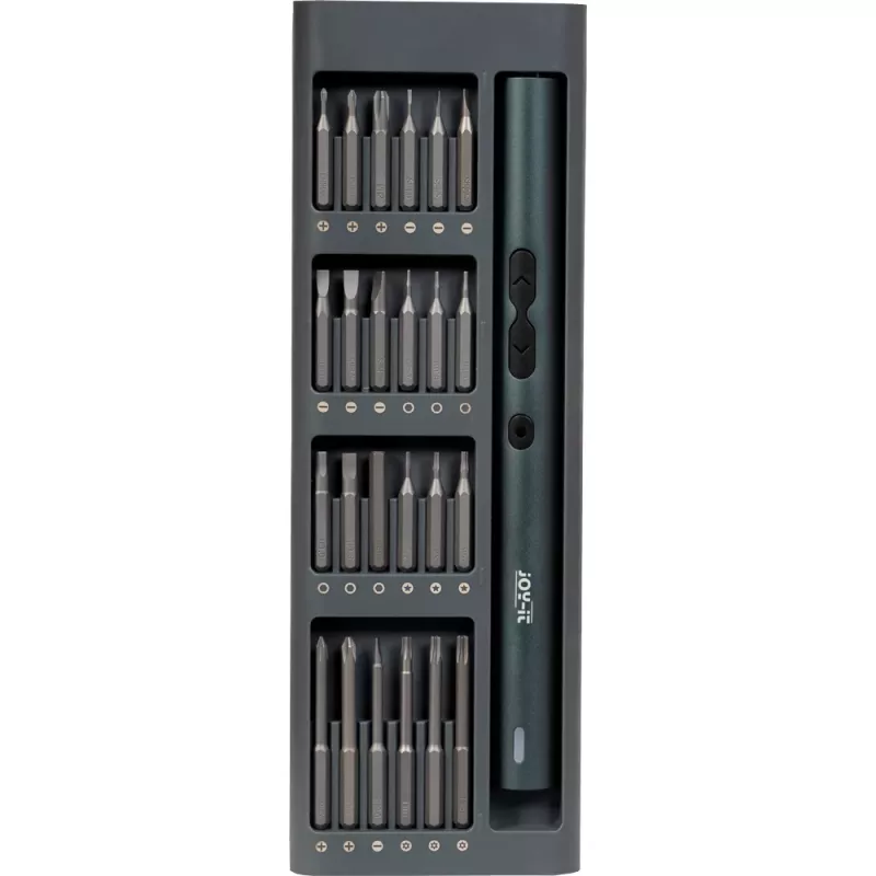 JOY-IT WE-0002 62-delige elektrische precisie-schroevendraaierset met magneetetui
