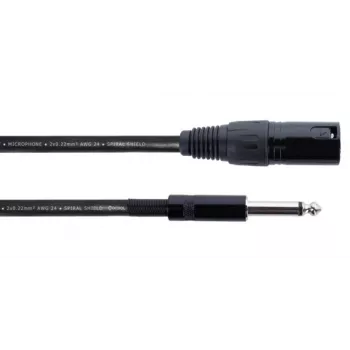 Cordial EM 10 MP XLR naar 6,3 mm mono jack audiokabel 10 m zwart 14754