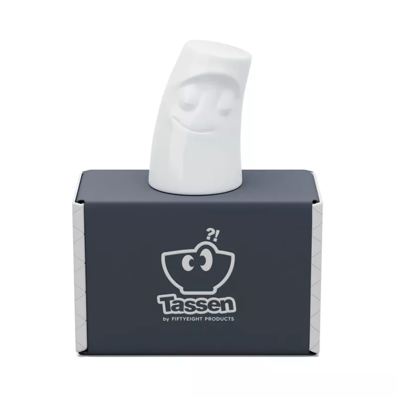 FIFTYEIGHT PRODUCTS kruidenstrooier zoutstrooier knuffelig gezicht wit