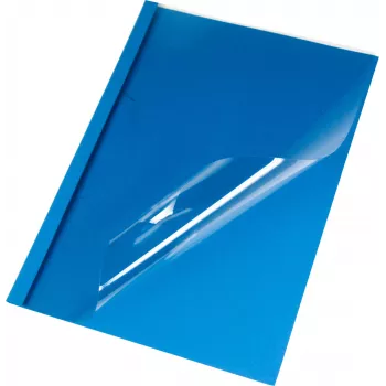 LMG thermobindmap A4 3 mm blauw linnen 50 stk BMDLEM-BL-R3