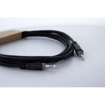 Cordial 14829 3,5mm jack audiokabel, 1,5m, zwart, PVC-mantel, twisted pair