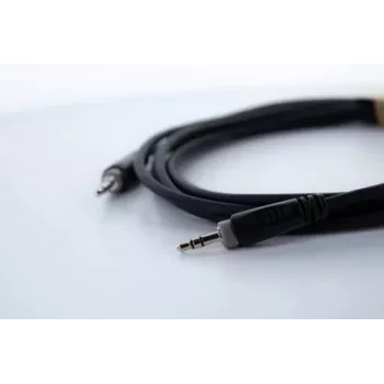 Cordial 14829 3,5mm jack audiokabel, 1,5m, zwart, PVC-mantel, twisted pair