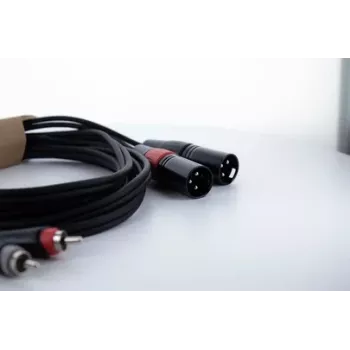 Cordial EU 1.5 MC XLR naar RCA audiokabel 1,5 m zwart 14848
