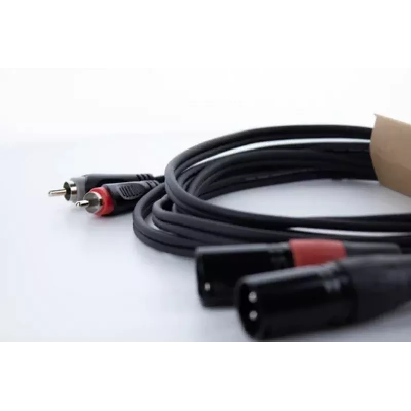 Cordial EU 1.5 MC XLR naar RCA audiokabel 1,5 m zwart 14848