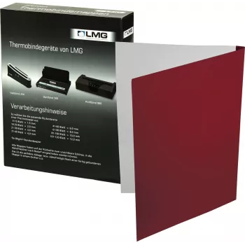 LMG thermobindmap rood A4 3mm rug 50-pack BMDLEM-RO-R3