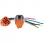 JOY-IT BUTTON22A-L-RD vergrendelende drukschakelaar, 250 V AC, 3 A, SPST-NO, rood, IP67, IK10