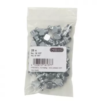 Pressol conische smeernippel H2-45°, G 1/8 verzinkt, 25 stuks (16 137)