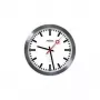 PEWETA radiowandklok stationsklok, 30 cm, aluminium 51.020.325