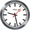 PEWETA radiowandklok stationsklok, 30 cm, aluminium 51.020.325