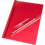 LMG thermobindmappen A4 rood lederlook 1,5 mm rug, 50 blad capaciteit, 50-pack LMG-BMDLM-RO-R1,5