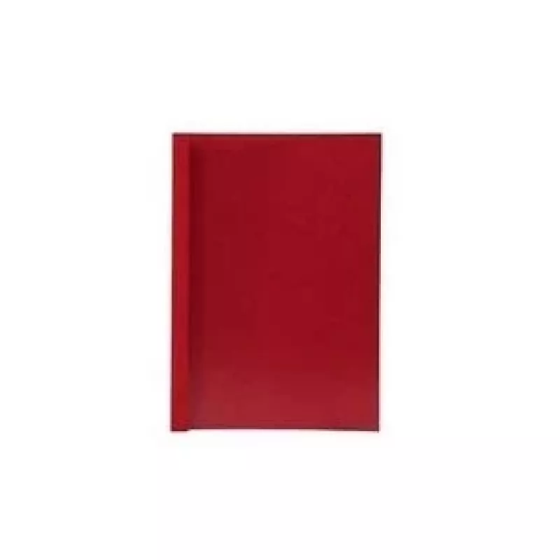 LMG thermobindmappen A4 rood lederlook 1,5 mm rug, 50 blad capaciteit, 50-pack LMG-BMDLM-RO-R1,5