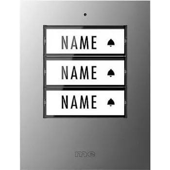 m-e modern-electronics 41306 draadloze deurbel-zender, verlicht, met naamplaatje