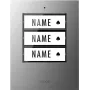 m-e modern-electronics 41306 draadloze deurbelzender, verlicht, met naamplaatje
