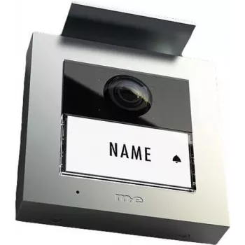 m-e modern-electronics VS-21 S Vistasmart video-deurintercom buitenunit, LAN/WLAN, zilver 41362
