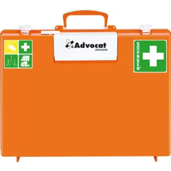 Söhngen Advocat EHBO-koffer voor bouwplaatsen DIN 13157, oranje ABS, 400 x 300 x 150 mm 0367001