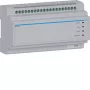 Hager RTD210X 2-draads systeemomschakelaar, 6-voudig, voor Hager IP-deurintercom, DIN-rail, 4 modules, lichtgrijs