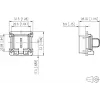 METZ CONNECT 1309413003-E montagekit voor C6Amodul RJ45 Keystone-modules