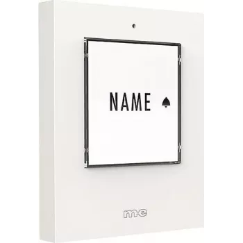 m-e modern-electronics 41356 draadloze deurbelzender, verlicht, met naamplaatje